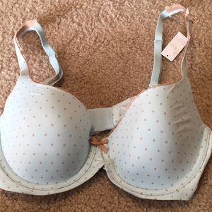 NWT adorable and comfortable polka dot bra